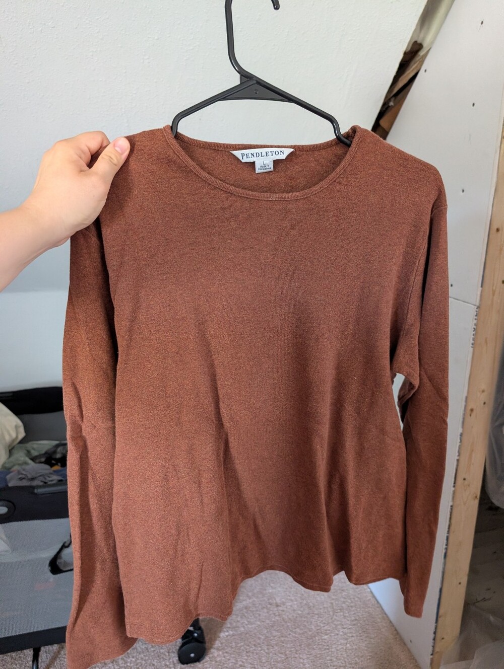 Pendleton Long Sleeve Tee In Rust
